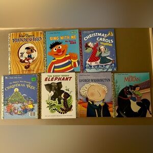 Vintage Little Golden Books Lot of 7 | Disney & Classic Children’s Books